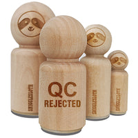 QC Rejected Quality Control Manufacturing Label Rubber Stamp for Stamping