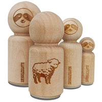 Realistic Fluffy Lamb Sheep Standing Rubber Stamp for Stamping Crafting Planners