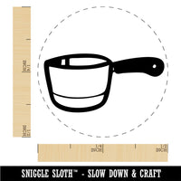 Small Cooking Pot Sauce Pan Rubber Stamp for Stamping Crafting Planners