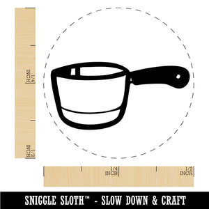 Small Cooking Pot Sauce Pan Rubber Stamp for Stamping Crafting Planners