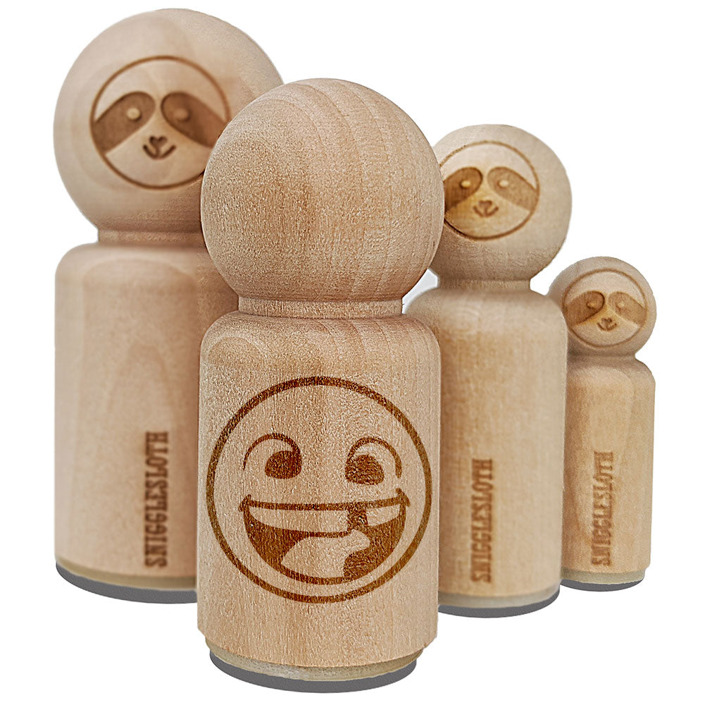 Smiling Face with Missing Tooth Dentist Teeth Rubber Stamp for Stamping Crafting