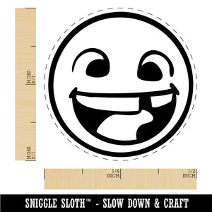 Smiling Face with Missing Tooth Dentist Teeth Rubber Stamp for Stamping Crafting