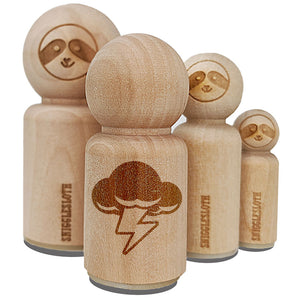 Thunder Storm Cloud Weather Lighting Bolt Rubber Stamp for Stamping Crafting