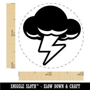 Thunder Storm Cloud Weather Lighting Bolt Rubber Stamp for Stamping Crafting