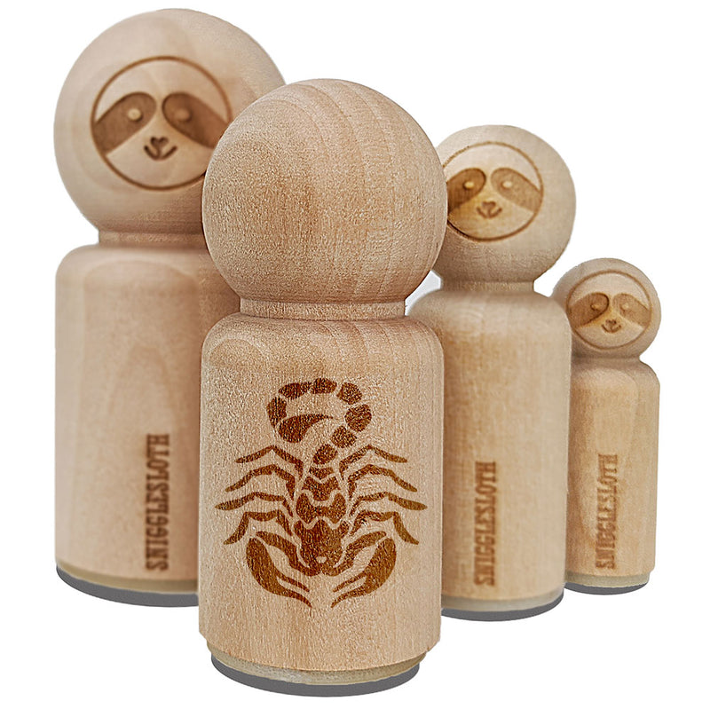 Tribal Scorpion Ready to Strike Rubber Stamp for Stamping Crafting Planners