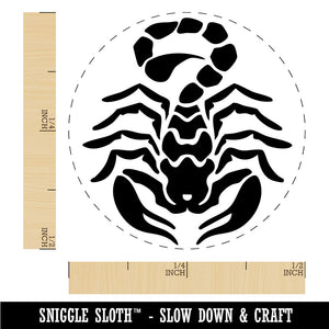 Tribal Scorpion Ready to Strike Rubber Stamp for Stamping Crafting Planners