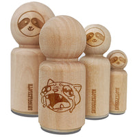 Ugly Crying Cat Watery Eyes Tears Rubber Stamp for Stamping Crafting Planners