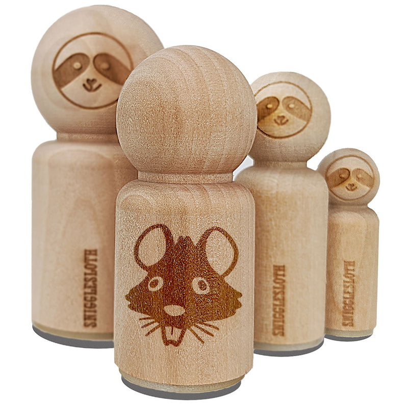 Ugly Rat Head Vermin Pest Cartoon Rubber Stamp for Stamping Crafting Planners