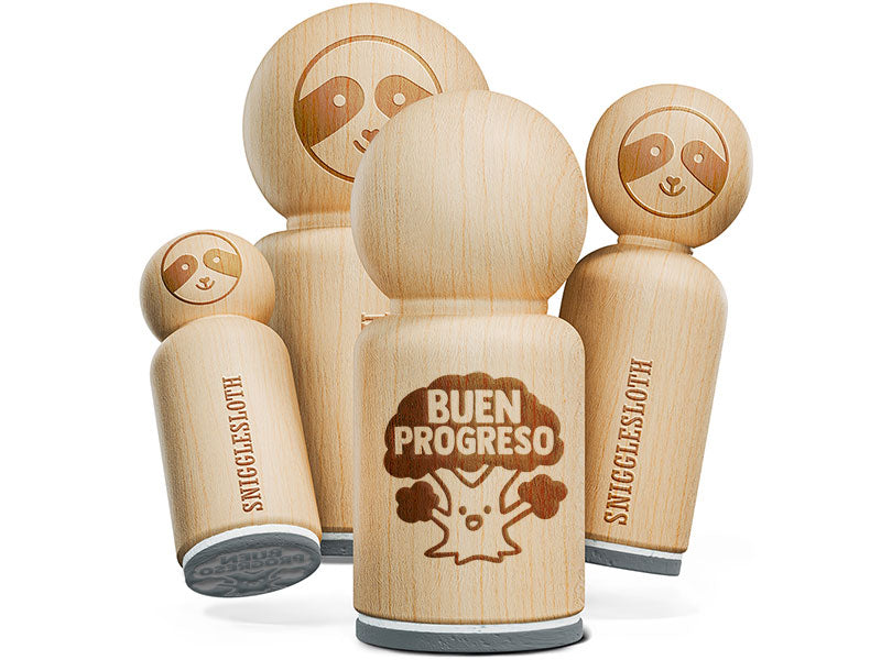 Buen Progreso Spanish Tree Teacher Stamp Rubber Stamp for Stamping Crafting Planners