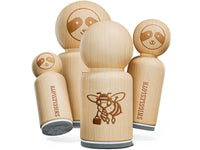 Busy Business Bee Bumblebee Briefcase Rubber Stamp for Stamping Crafting Planners