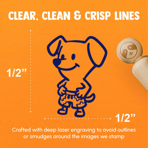 Cartoon Dog Summer Swimsuit Trunks Shorts Rubber Stamp for Stamping Crafting Planners