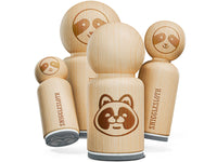 Cartoon Tanuki Head Japanese Raccoon Dog Rubber Stamp for Stamping Crafting Planners