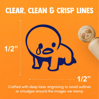 Crying Despair Sad Emote Rubber Stamp for Stamping Crafting Planners