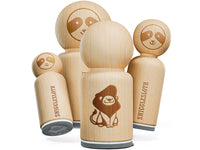 Cute Lion With Regal Mane Hairdo Pompadore Rubber Stamp for Stamping Crafting Planners