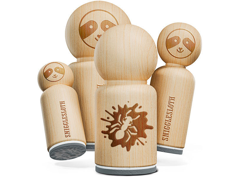 Dead Bug Squished Splatter Ant Insect Rubber Stamp for Stamping Crafting Planners