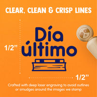 Dia Ultimo Spanish Last Day School Teacher Stamp Rubber Stamp for Stamping Crafting Planners