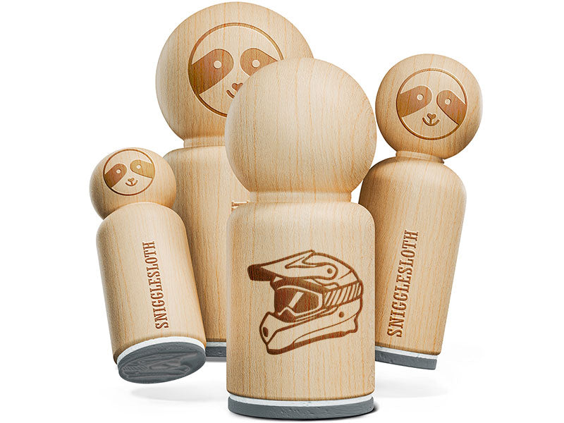 Dirt Bike Helmet Extreme Sports Rubber Stamp for Stamping Crafting Planners