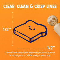 Existential Crisis Slice of Bread Toast Rubber Stamp for Stamping Crafting Planners
