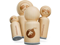 F Bomb Funny Curse Profanity Rubber Stamp for Stamping Crafting Planners