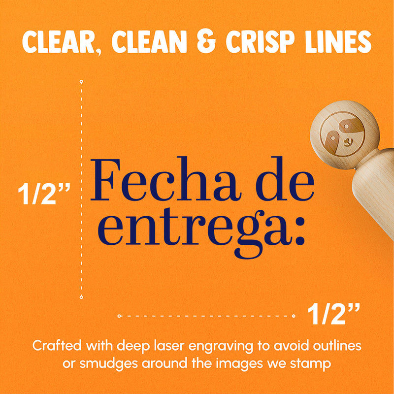 Fecha de Entrega Due Date Class School Homework Rubber Stamp for Stamping Crafting Planners