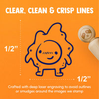 Fried Egg Kawaii Cute Sunny Side Up Rubber Stamp for Stamping Crafting Planners