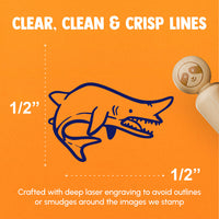 Goblin Shark Ugly Fish Rubber Stamp for Stamping Crafting Planners