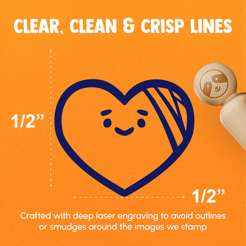 Hurt Heart Bandage Recover Relationship Rubber Stamp for Stamping Crafting Planners