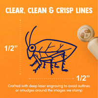 Katydid Insect Bug Grasshopper Rubber Stamp for Stamping Crafting Planners