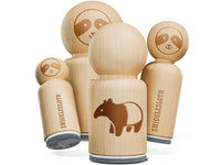 Malayan Tapir Asian Black and White Animal Rubber Stamp for Stamping Crafting Planners