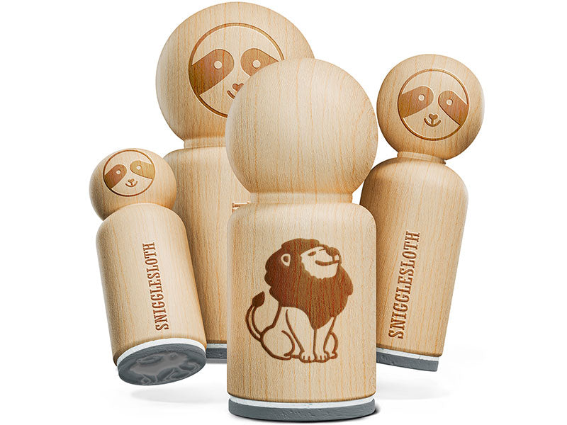 Proud Lion Head Held High Rubber Stamp for Stamping Crafting Planners