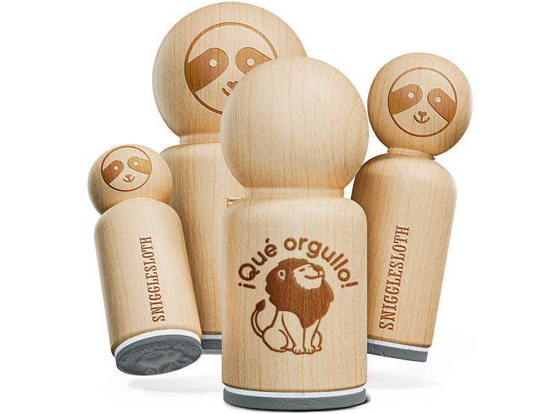 Que Orgullo Spanish Proud Lion Teacher Stamp Rubber Stamp for Stamping Crafting Planners
