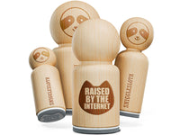 Raised By The Internet Cat Kid Lifestyle Rubber Stamp for Stamping Crafting Planners