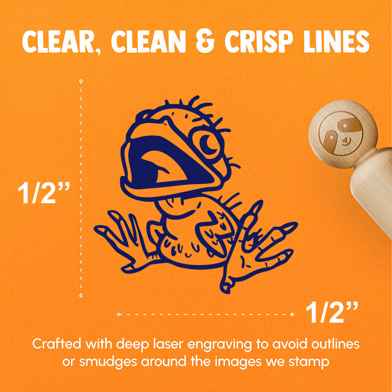 Realistic Ugly Baby Bird Chick Rubber Stamp for Stamping Crafting Planners