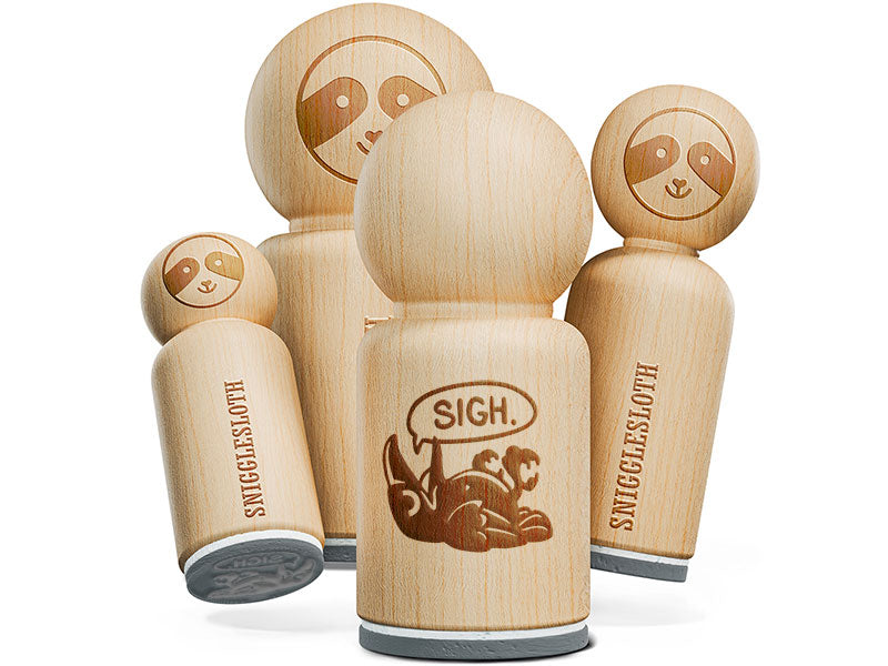 Sigh Depressed Raven Crow Bird Emo Rubber Stamp for Stamping Crafting Planners