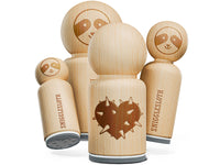 Spiked Heart Guarded Love Prickly Rubber Stamp for Stamping Crafting Planners