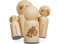 Wheelchair Disability Accessibility Injury Disabled Rubber Stamp for Stamping Crafting Planners