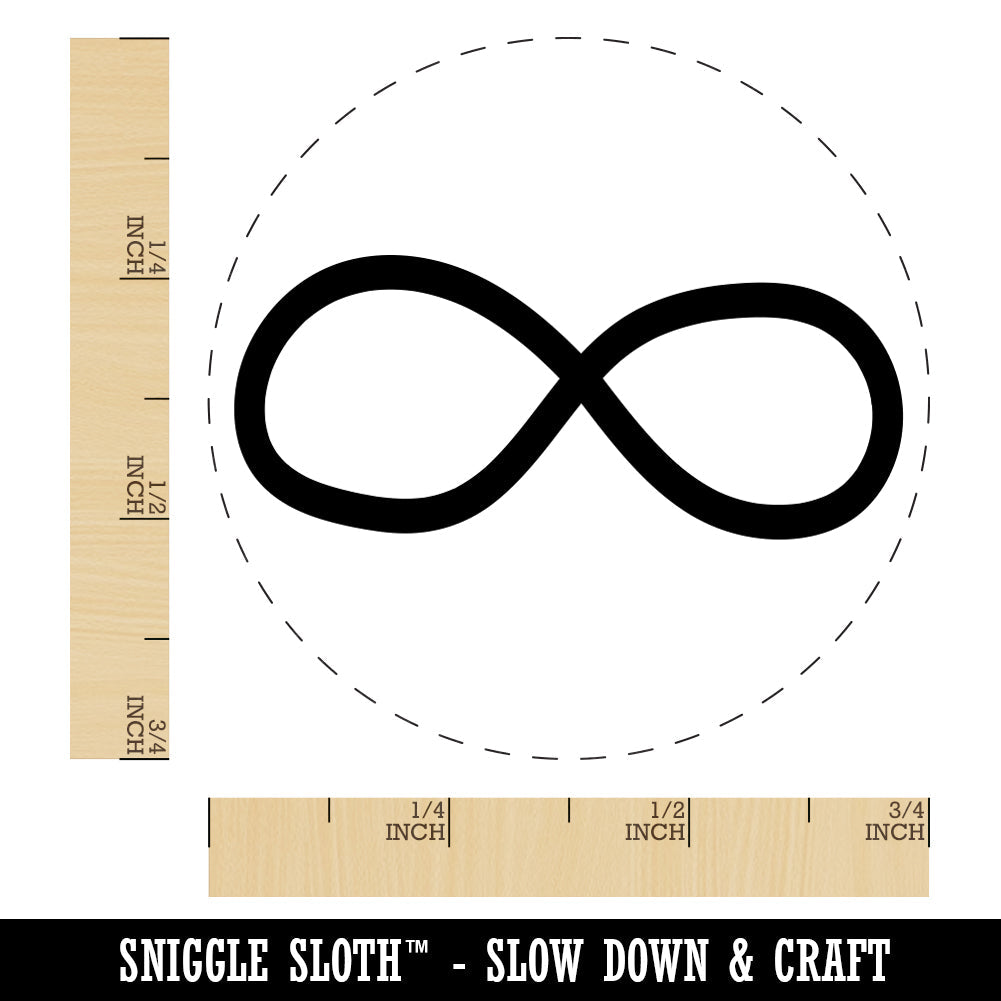 Infiniti Symbol Sketch Solid Rubber Stamp for Stamping Crafting Planners