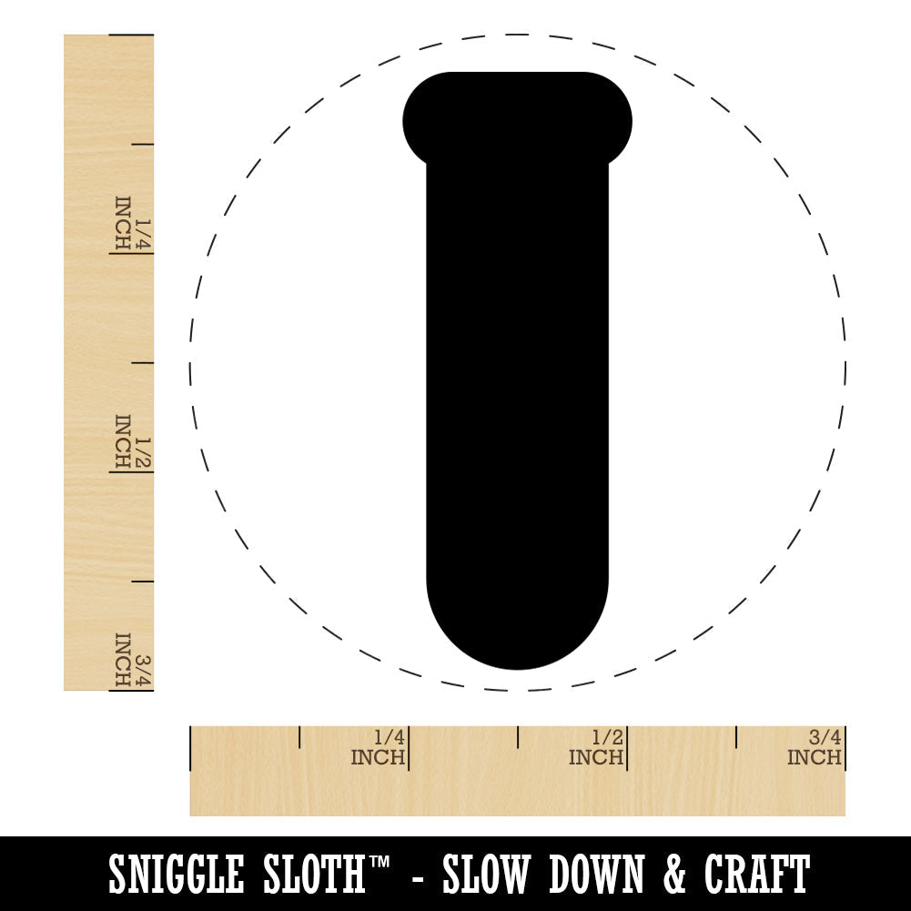 Science Glassware Test Tube Solid Rubber Stamp for Stamping Crafting Planners