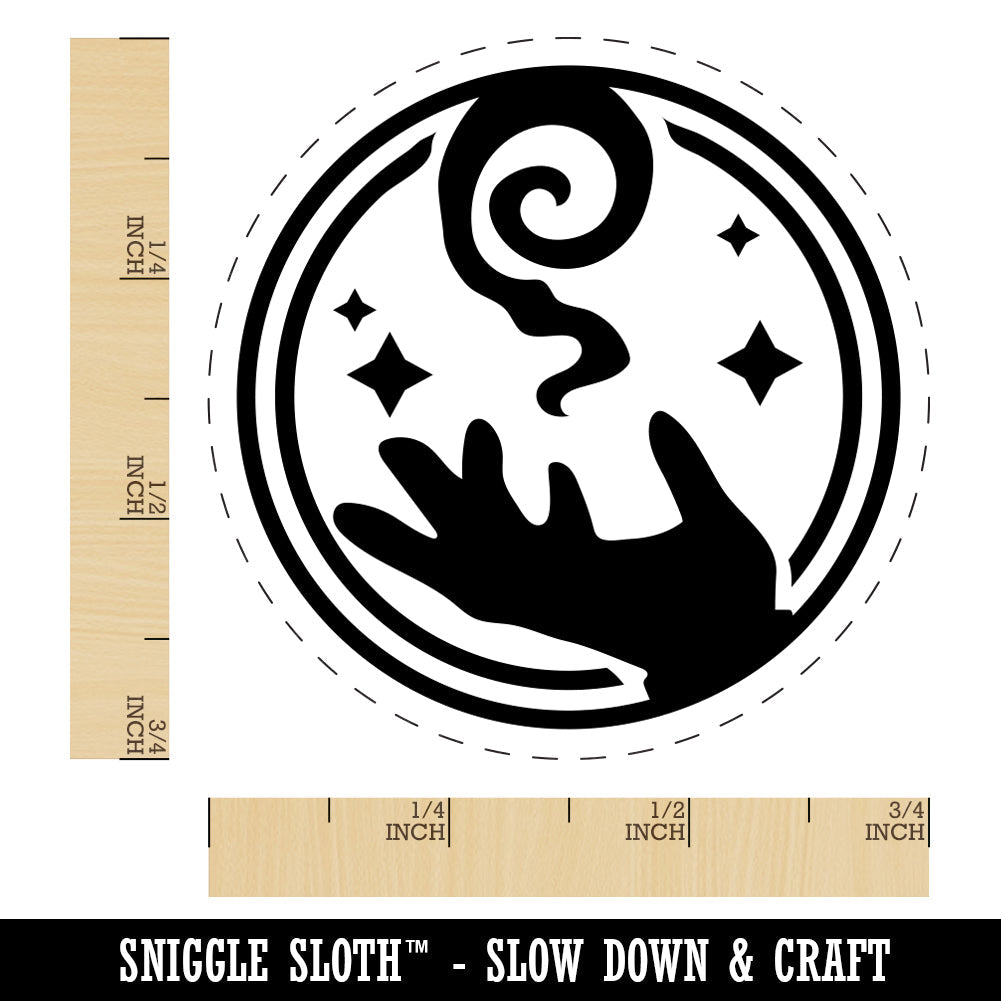 Mage Wizard Magic Spell Rubber Stamp for Stamping Crafting Planners