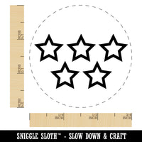 5 Star Review Fill-In Rubber Stamp for Stamping Crafting Planners