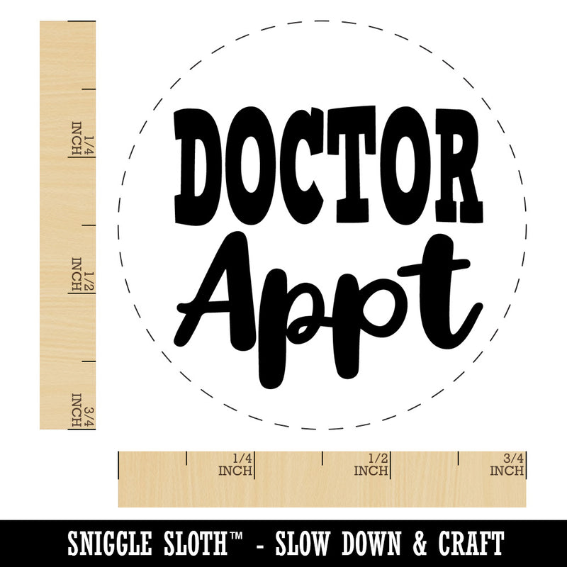 Doctor Appointment Rubber Stamp for Stamping Crafting Planners