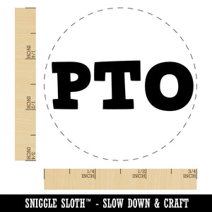 PTO Paid Time Day Off Rubber Stamp for Stamping Crafting Planners