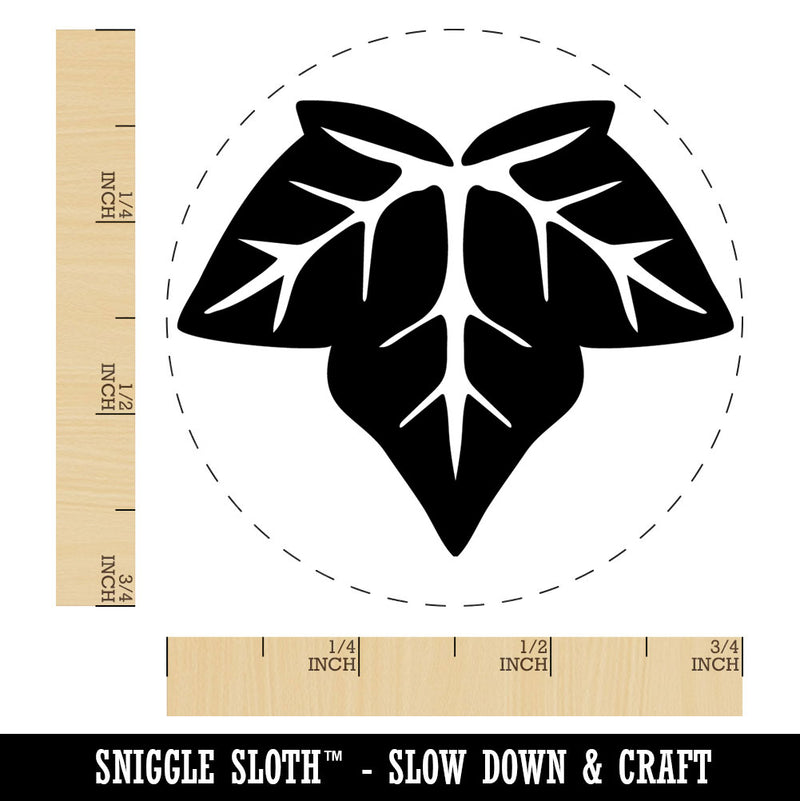 Common Ivy Leaf Vine Plant Hedera Helix Rubber Stamp for Stamping Crafting Planners