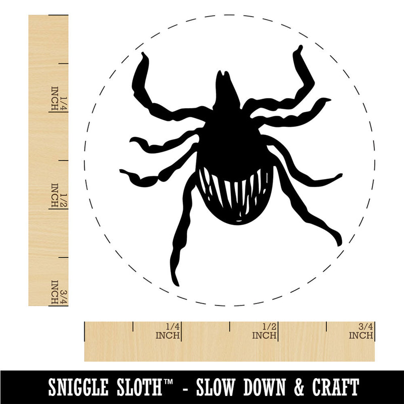 Deer Tick Bug Parasite Arachnid Rubber Stamp for Stamping Crafting Planners