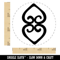 Asase Ye Duru Adinkra African Mother Earth Symbol Rubber Stamp for Stamping