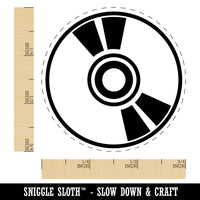 CD ROM Compact Disk DVD Rubber Stamp for Stamping Crafting Planners