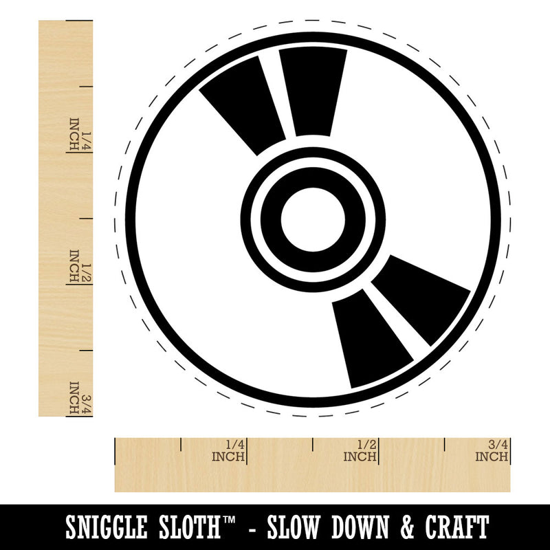 CD ROM Compact Disk DVD Rubber Stamp for Stamping Crafting Planners