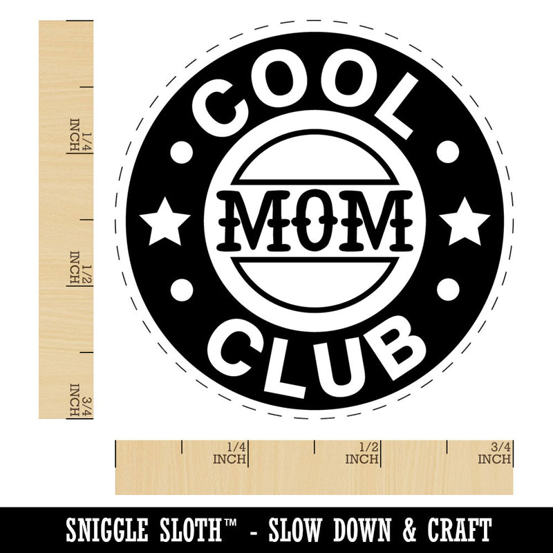 Cool Mom Club Award Star Family Rubber Stamp for Stamping Crafting Planners