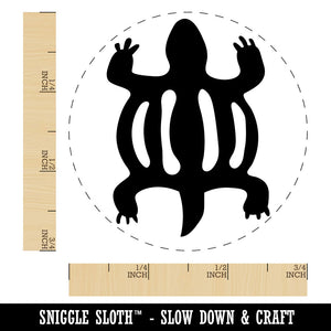 Denkyem Adinkra Crocodile Adaptability Cleverness African Rubber Stamp