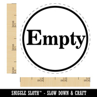 Empty Indicator Status Circle Rubber Stamp for Stamping Crafting Planners